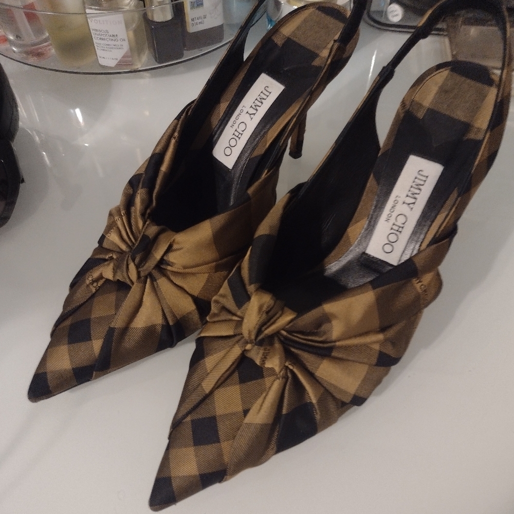 Jimmy Choo Annabelle Plaid Heels